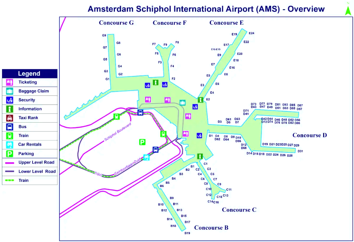 Amsterdamin Schipholin lentoasema