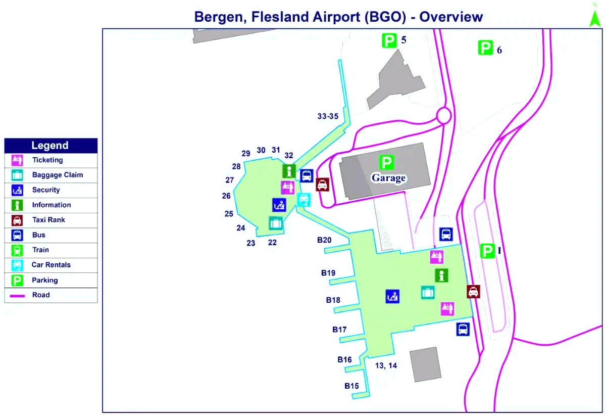 Bergenin lentoasema Flesland