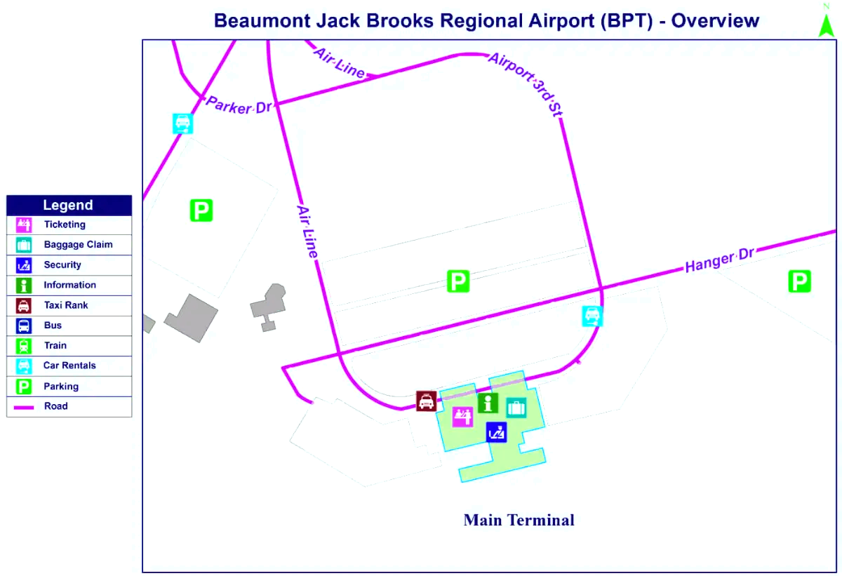 Jack Brooksin alueellinen lentoasema