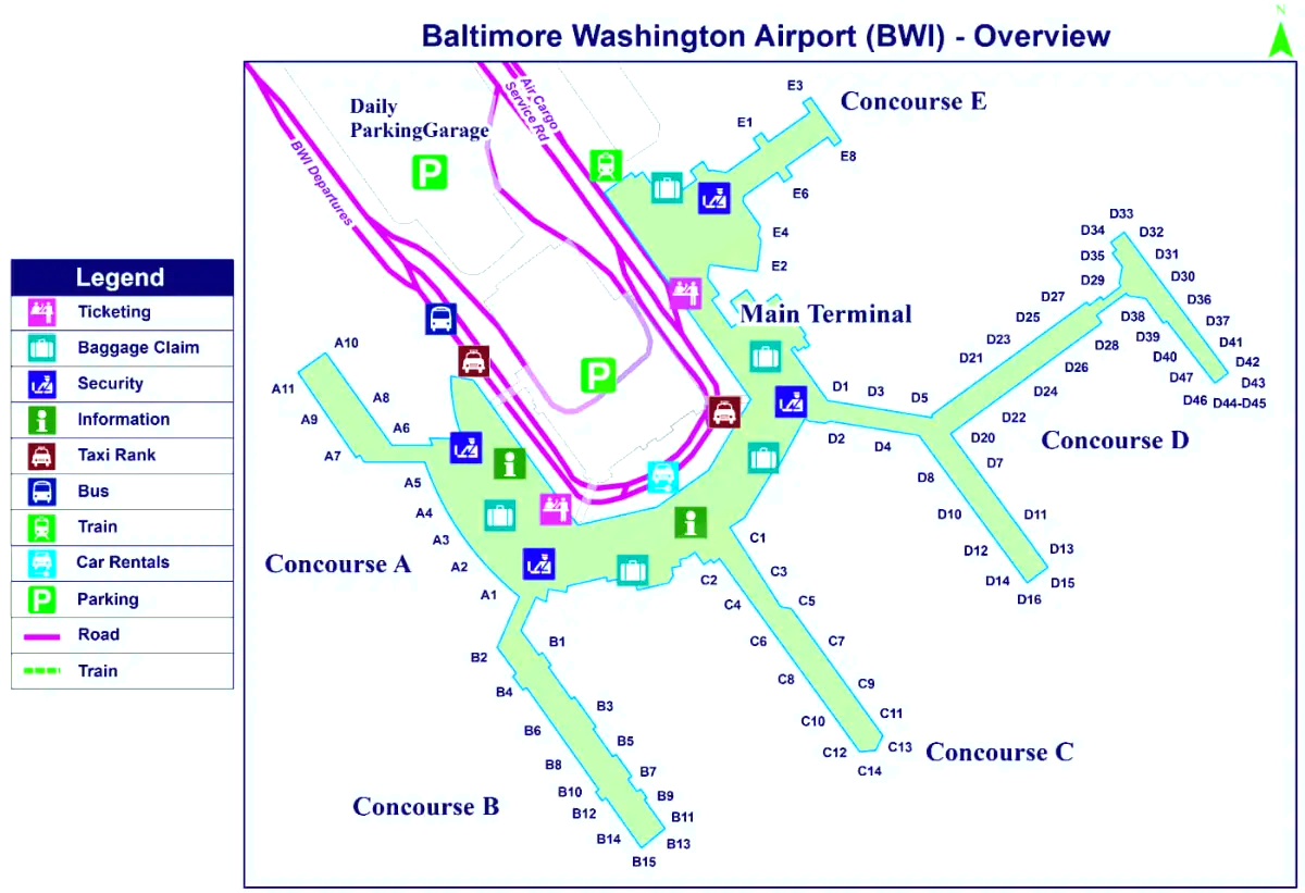 Baltimore/Washingtonin kansainvälinen Thurgood Marshallin lentoasema