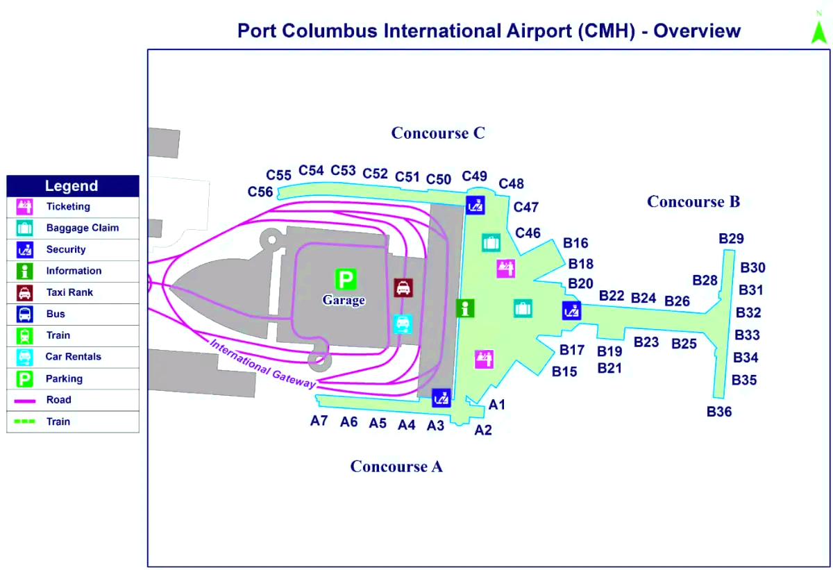 Port Columbuksen kansainvälinen lentokenttä