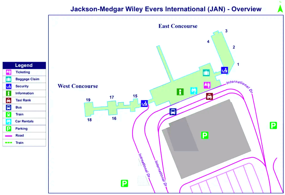 Jackson–Medgar Wiley Eversin kansainvälinen lentoasema